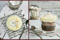 Trifle de café, chocolate y crema